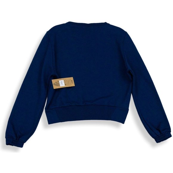 NWT DONA JO WOMENS 2 PIECE SWEATSHIRT & JOGGER "GOOD VIBES" SET NAVY SIZE 1 (SM) - Picture 7 of 15